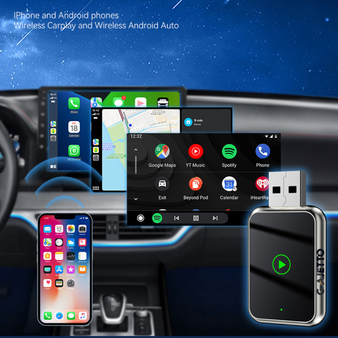 Wireless Carplay Adapter For iPhone & Android Auto