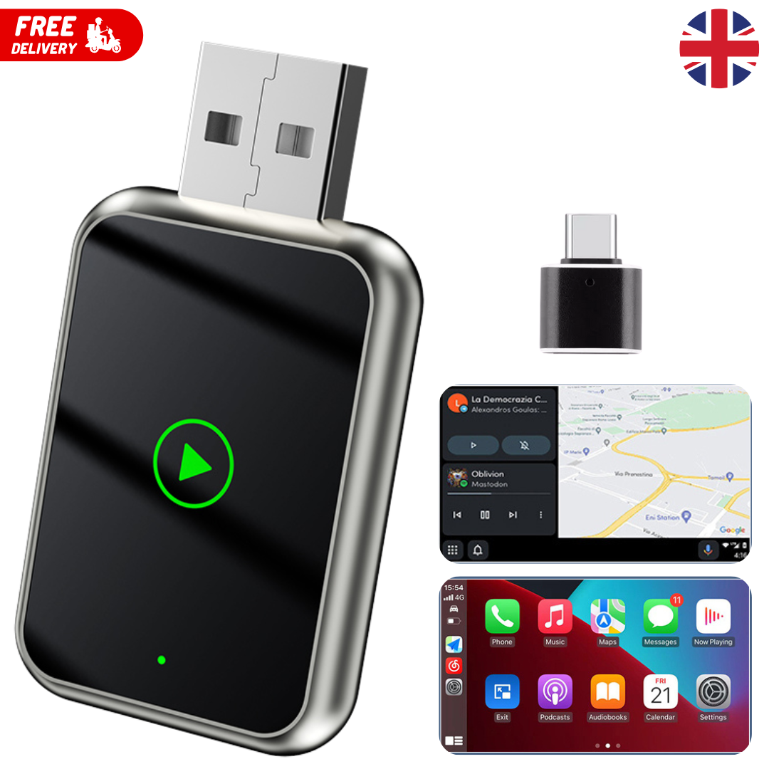 Wireless Carplay Adapter For iPhone & Android Auto