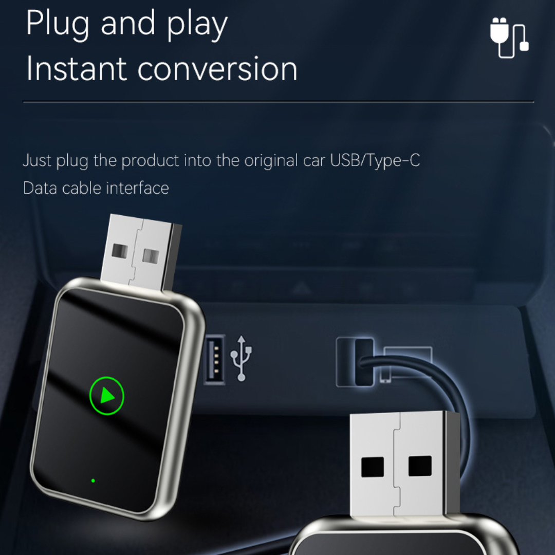 Wireless Carplay Adapter For iPhone & Android Auto