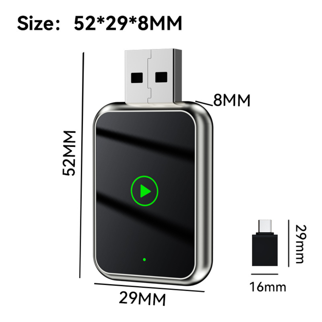 Wireless Carplay Adapter For iPhone & Android Auto