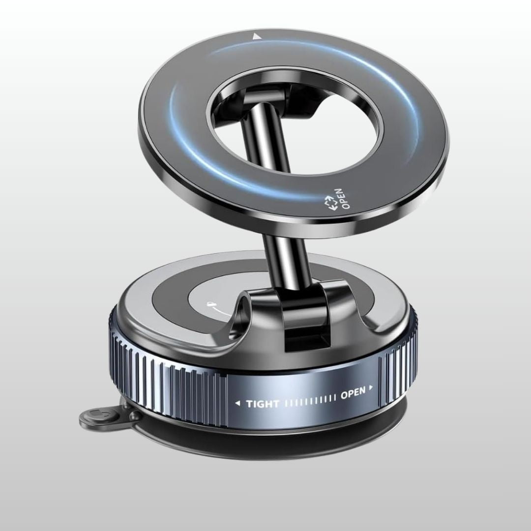 Gajetto MagSafe Car Mount Phone Holder | 360° Adjustable & Strong Vacuum Suction